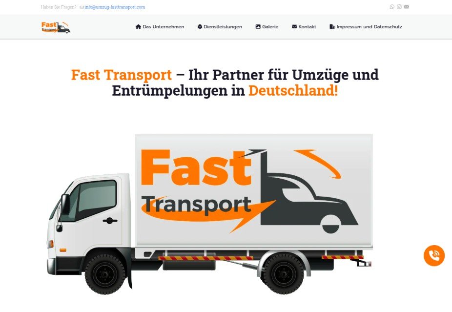 Umzug Fast Transport – Moving Services Website